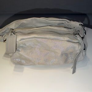 Sparkly Silver Coach Bag